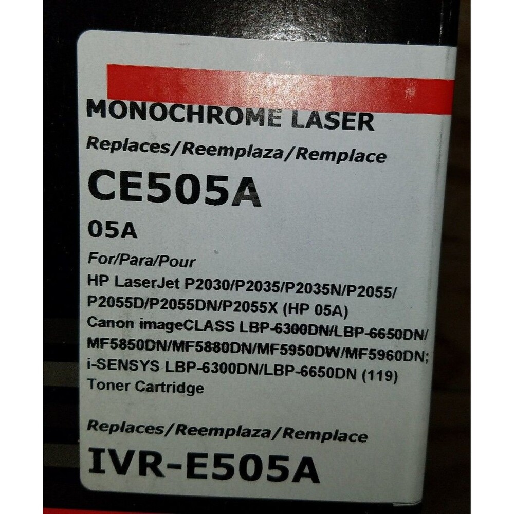 Lot of 3 HP 05A IVRE505A Black Canon 119 CE505A Laser Toner Innovera